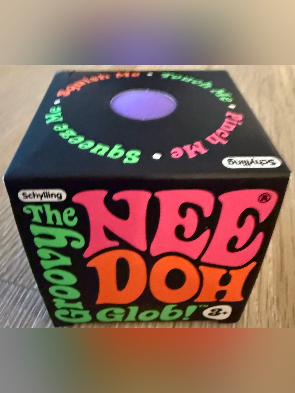 SCHYLLING NEEDOH GROOVY GLOB ORIGINAL PURPLE SQUISH SENSORY TOY. TRENDING!! NIB
